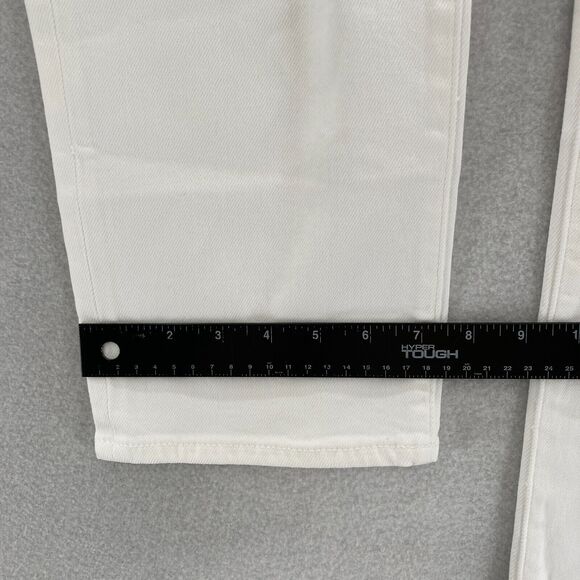 J.Crew Essential Straight Jeans‎ Women's 30P Petite White Denim All Day Stretch - Picture 13 of 16